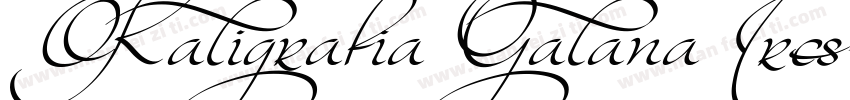Kaligrafia Galana Tres字体转换